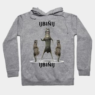 ijbiñij wolf dancing meme 3d animation group Hoodie